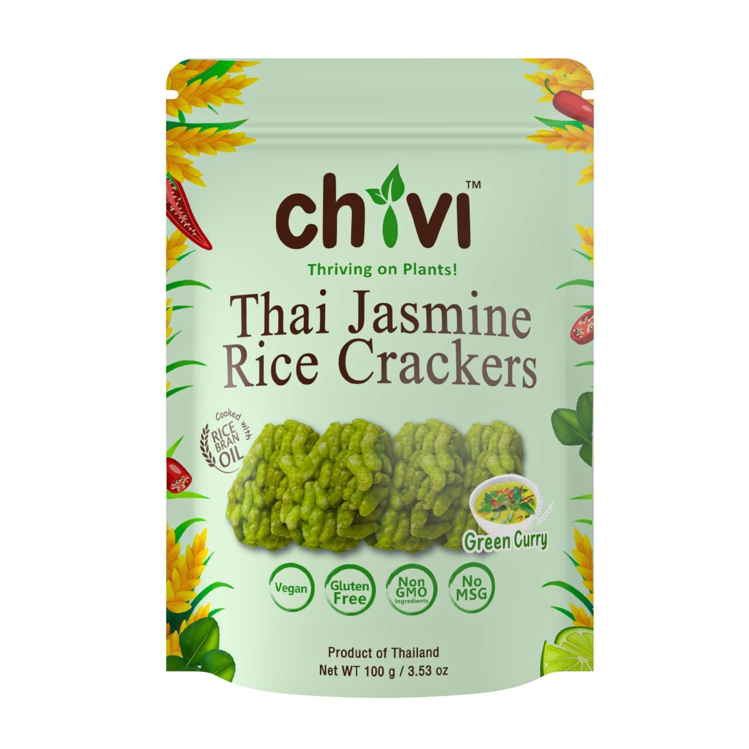 Rice Cracker (Green Curry Flavor)